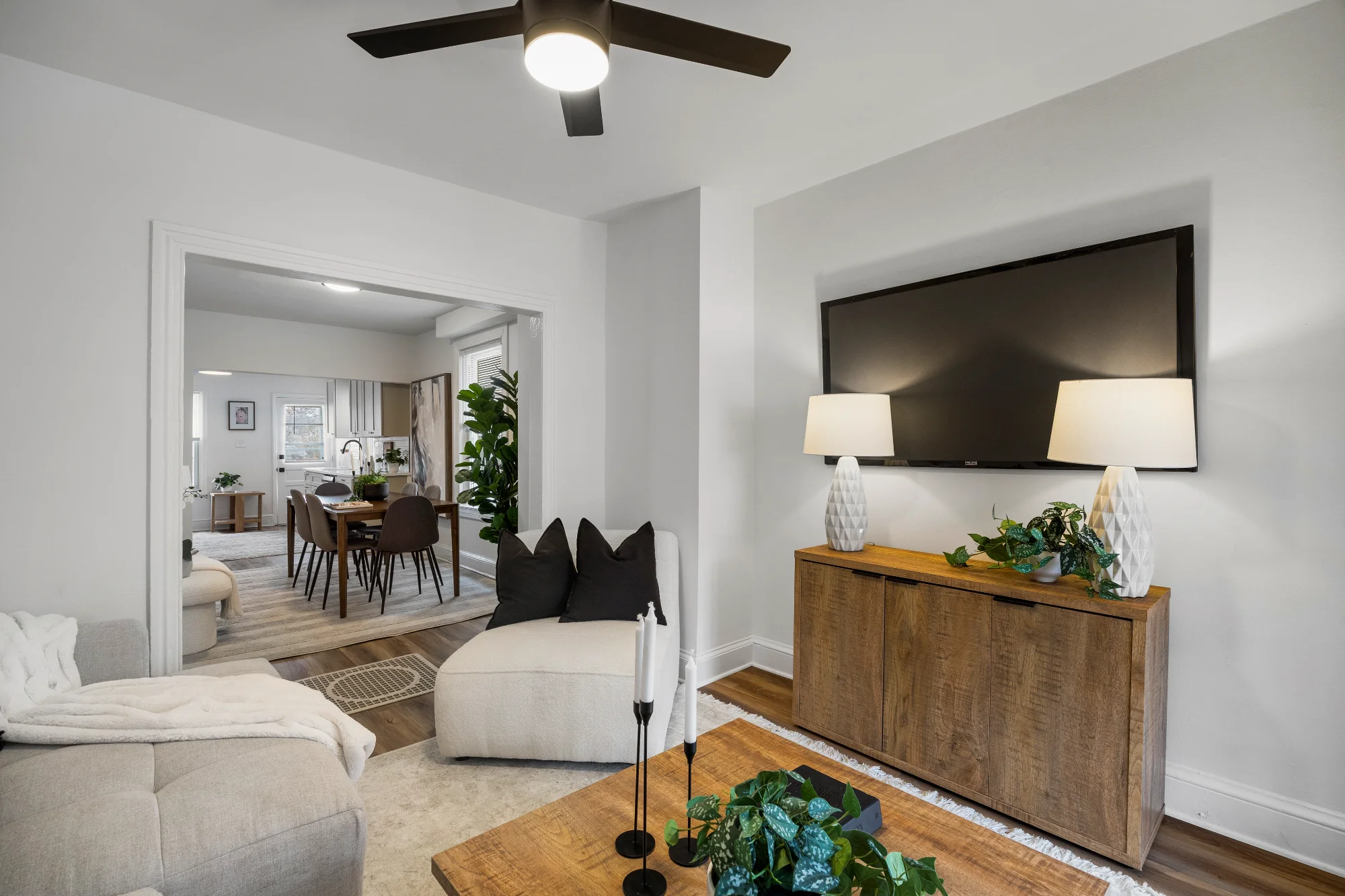 North Hanover Renovation Living Room